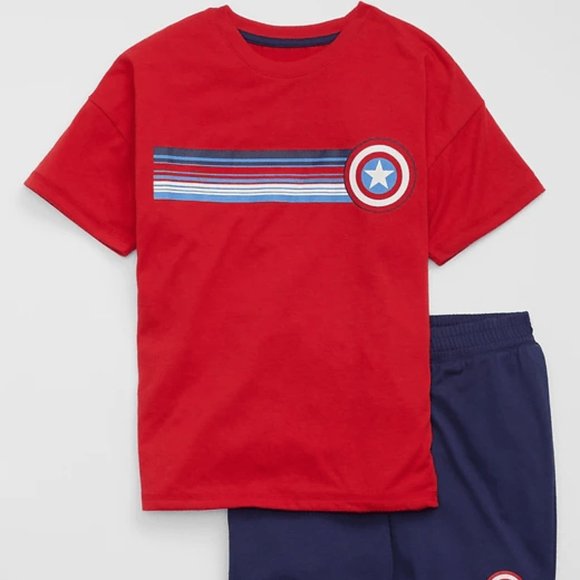 GAP Marvel Captain America PJ set - Picture 1 of 6